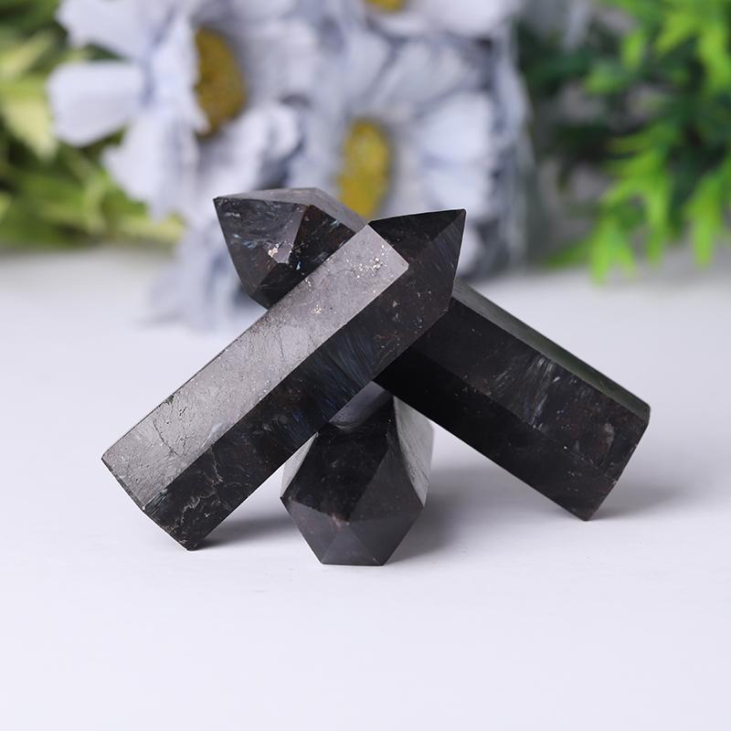 Natural Astrophylite Point for Collection Healing Tower Wholesale Crystals