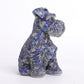 Lapis Gravel Resin Dog Figurines Schnauzer Wholesale Crystals