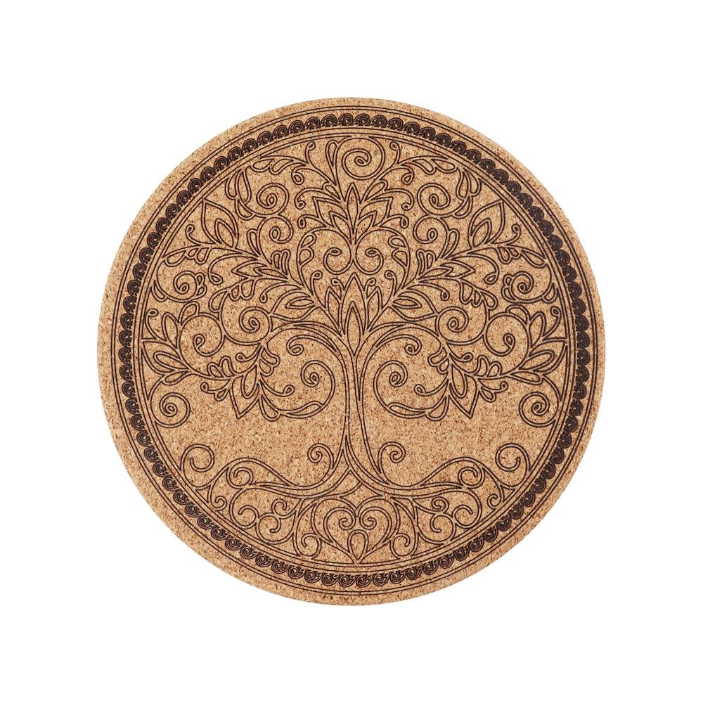 Cork Carved Pattern Coaster Wholesale Crystals