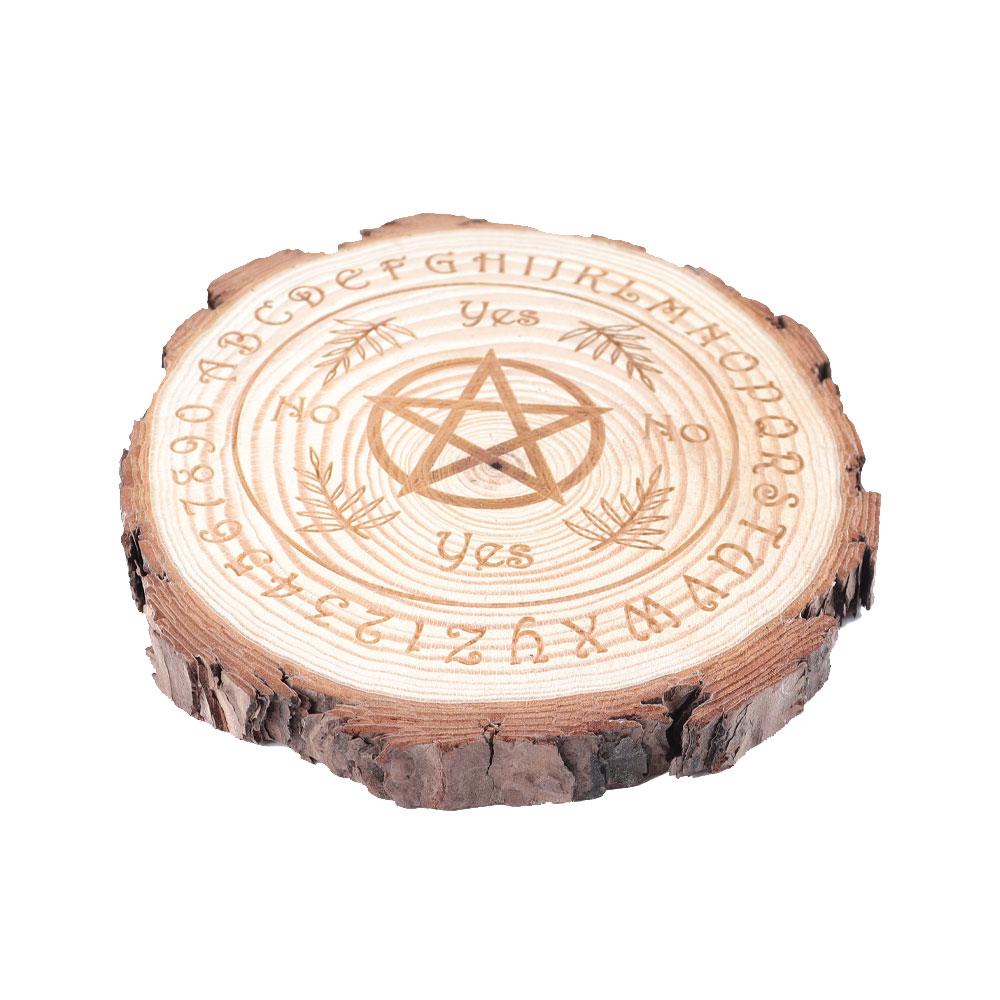 Irregular Round Wooden Coaster Wholesale Crystals