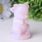 2.5" Pink Opalite Crystal Carvings Wholesale Crystals