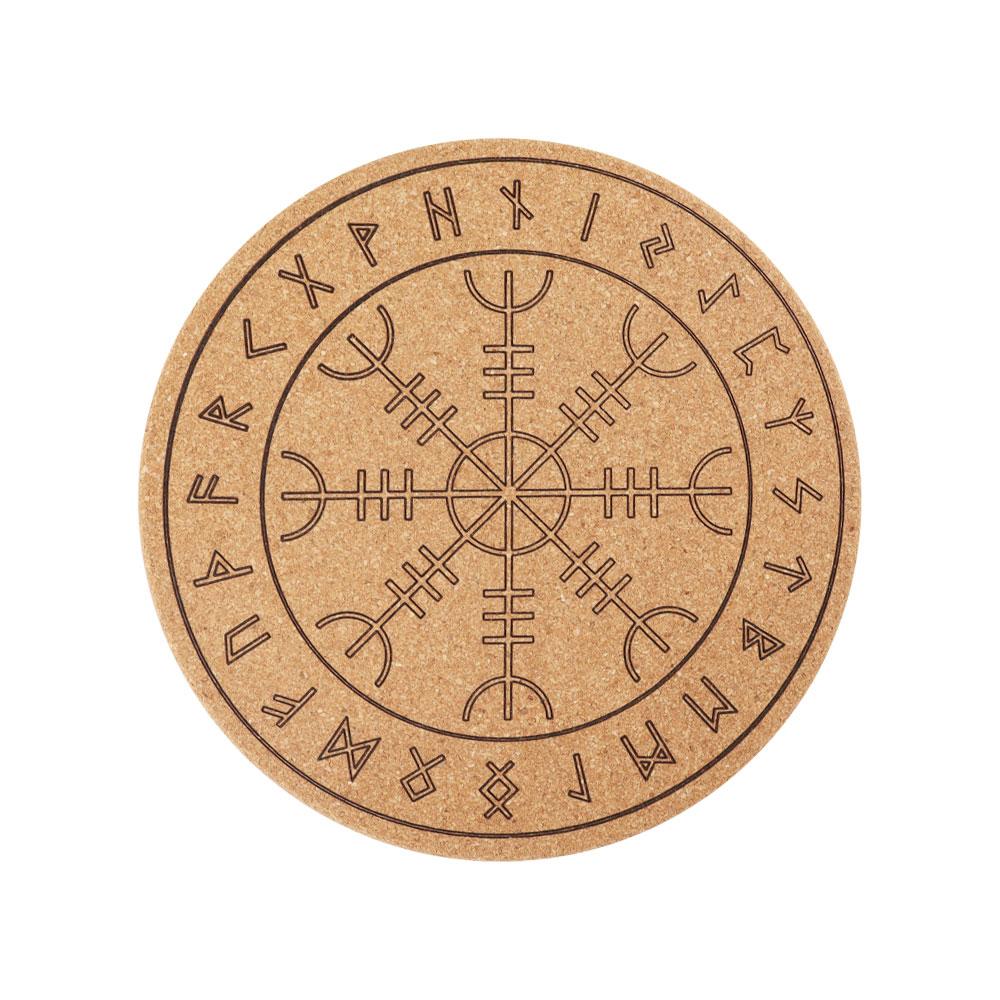Cork Carved Pattern Coaster Wholesale Crystals