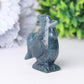 2" Moss Agate Rooster Crystal Carvings Wholesale Crystals
